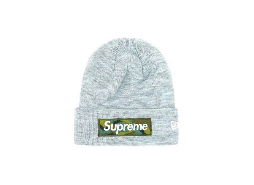 帽子 Supreme New Era Box Logo Beanie \"Heather Supreme x New Era Box Logo Beanie - Heather Grey – Fan Cave