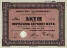 Hermann Sch&ouml;tt Rheydt 1959 Druckerei Bier Wein Zigarren 1000 DM Stollwerck