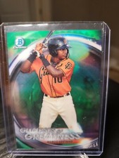2020 Bowman Draft Glimpses of Greatness Green Refractor /99 Marco Luciano