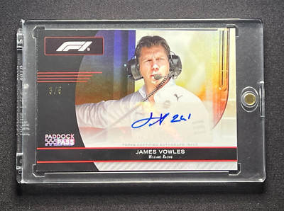 James Vowles   Paddock Pass Signatures Card Rainbow /5! 2024 Topps Formula One
