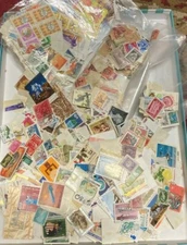 Bulk 500+   International  Stamps, Off Paper.  Approximate 45g.   
