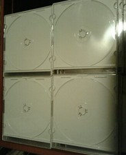 Lot Of 20 DVD/CD/Blu Ray Jewel Cases Clear Pre-Owned