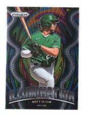 Baseball Card - 2022 Matt Olson IL-12 - Athletics Panini Prizm Illumination