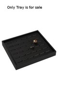 Retails Small Black Finished Leatherette Ring Tray 7 1/4 W X 8 1/4 L X 1 H Retails Small Black Finished Leatherette Ring Tray 7 1/4 W X 8 1/4 L X 1 H