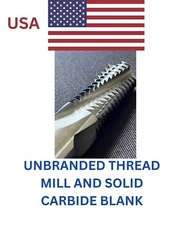 BRAND NEW 3/8 13 UN SOLID CARBIDE THREAD MILL (0.370DIA)