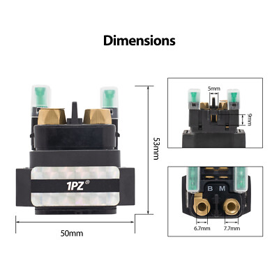 30A 4-Pin 12V Starter Relay - Fits Kubota L2501, Yamaha Grizzly 700, Suzuki DR-Z400