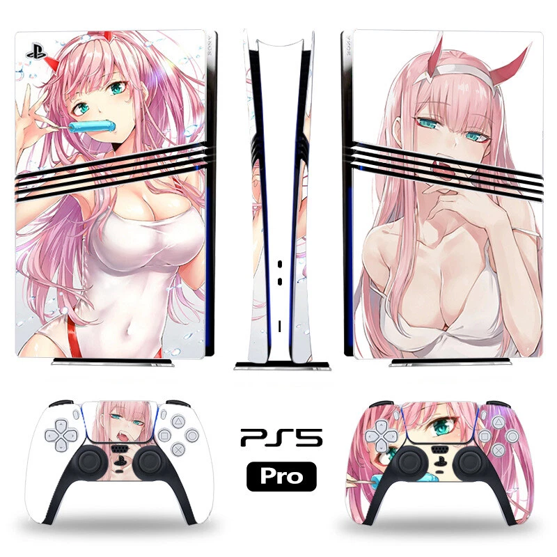 PS5Pro Standard Disc Digital Console Skin Sticker Decal Anime Sexy Girl Franxx！！ - Image 4 of 4