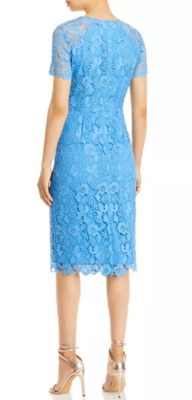Eliza J Illusion Sleeve Lace Sheath Dress In Blue NWT Size 0 | eBay Eliza J Illusion Sleeve Lace Sheath Dress In Blue NWT Size 0 | eBay