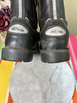 ? FireTech by LaCrosse Crosstech Black Leather Firefighter Boots Sz 10.5 ? USA LaCrosse FireTech Firefighter Black Boots Men main image 2