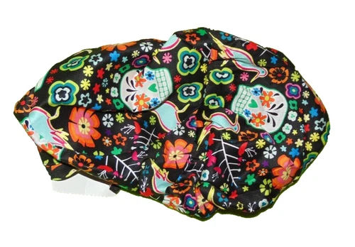 Landau Surgical Scrub Food Service Hair Net Hat Unisex New Sugar Skull One Size