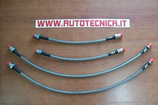 KIT 4 TUBI FRENO AERONAUTICI PER LANCIA DELTA HF EVOLUZIONE FRENI RACING EVO