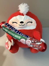 Winter Snackles 14 Inch Plush Mentos Sloth Super Soft Red Candy Cane Christmas