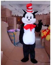 Christmas mascot costume cartoon magic cat fancy dress suit adult size professio