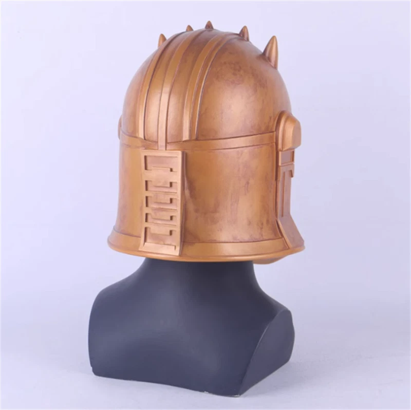 Star Wars Mandalorian The Armorer Cosplay Full Head Helmet PVC Halloween Prop - Image 2 of 4