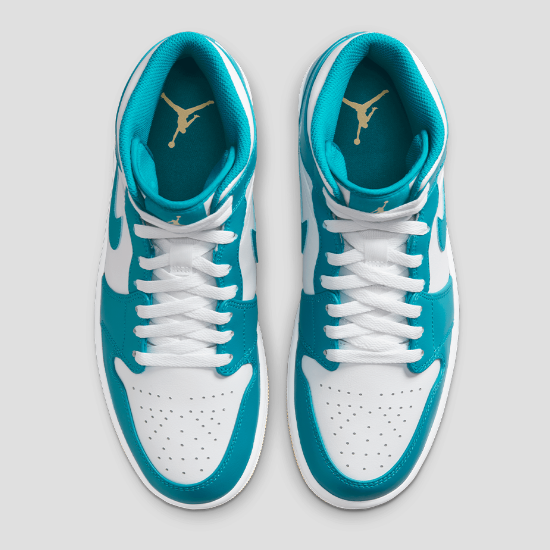 NIKE AIR JORDAN 1 MID aquatone 箱付き Air-Jordan-1-Mid-Aquatone-