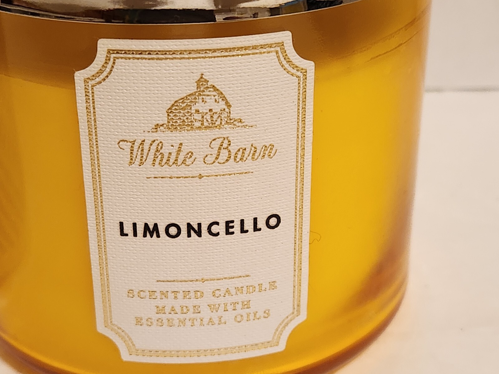 Bath & Body Works White Barn 🍋 Limoncello 3 Wick Candle 14.5 oz + BONUS