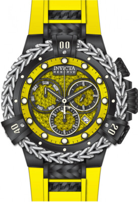 Invicta Reserve Hercules 53mm Black/Yellow Men's Watch 33158
