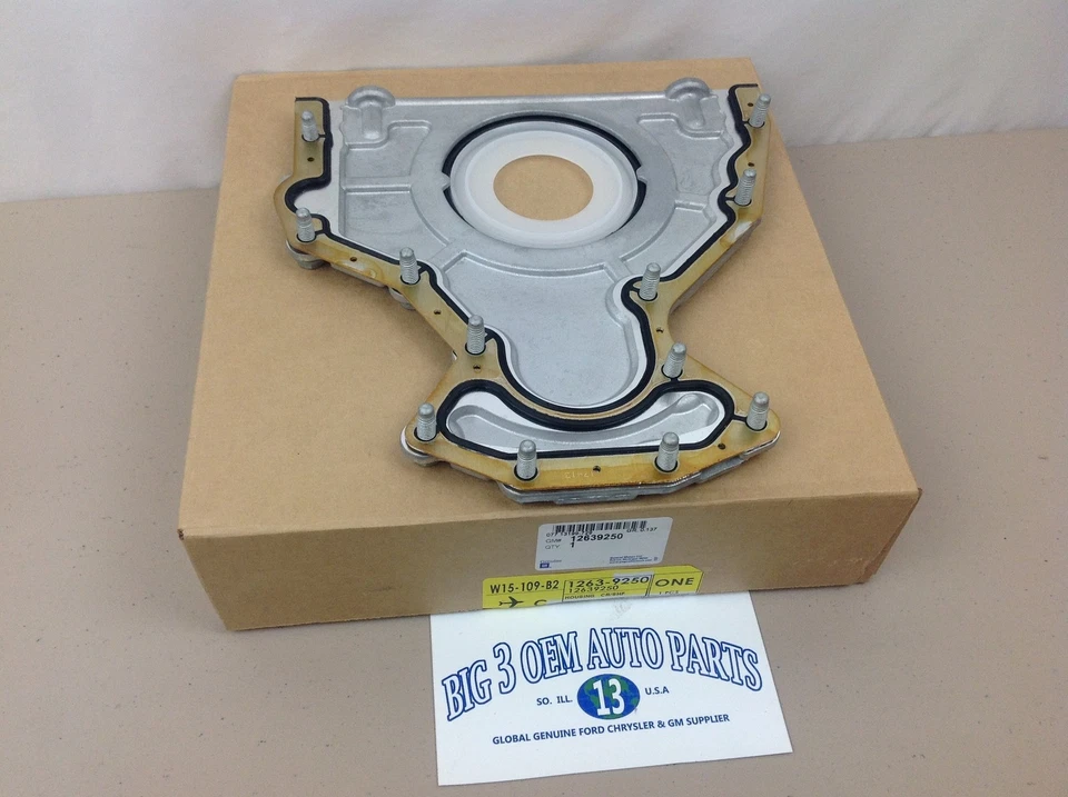 Chevrolet Buick GMC Cadillac Pontiac Crankshaft Rear Oil Seal HOUSING new OEM - Image 3 of 4