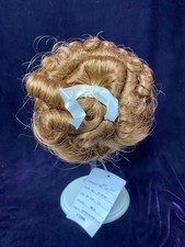 Vtg 1985 Dollspart Doll Wig 01030 Red/Auburn Cap Dia. 11 Curled Updo Style