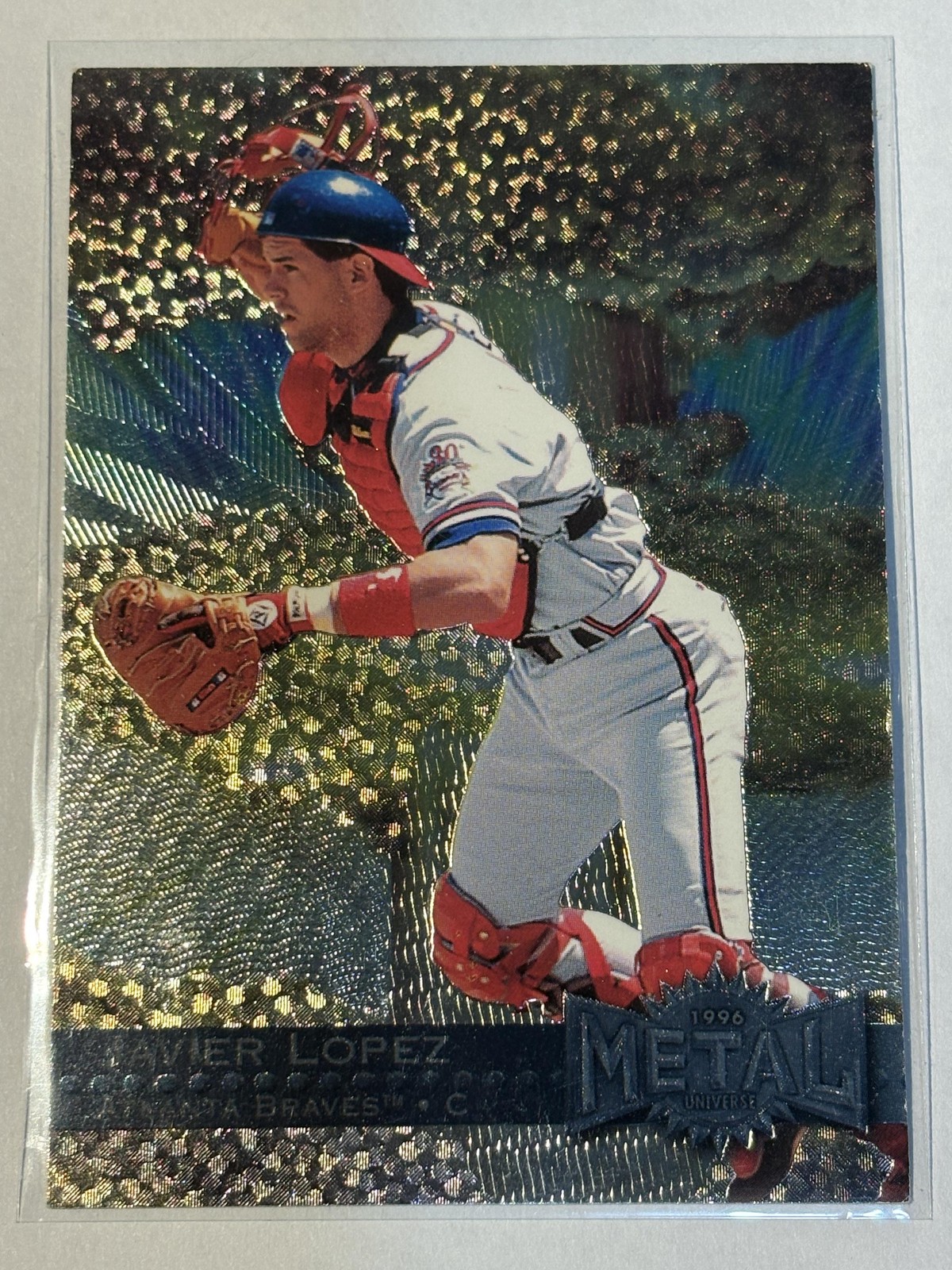 Javier Lopez 1996 Fleer Metal Universe #133 - Braves