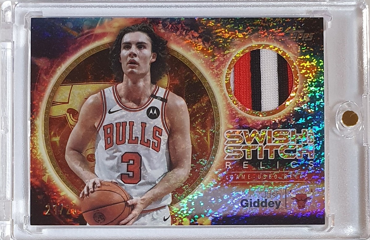 2025 Topps Josh Giddey PRIME #PATCH ORANGE /25 Game Worn Jersey