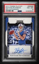 2017 Panini Playoff RPS Auto 7/199 Nathan Peterman #RPS-NP PSA 8 Auto tj0