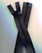 27 inch Deep Black #5VS Vislon Separating YKK Zipper New!