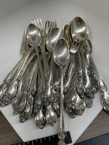 1,549 Grams Gorham Sterling Silver Flatware Melrose Pattern Scrap Lot