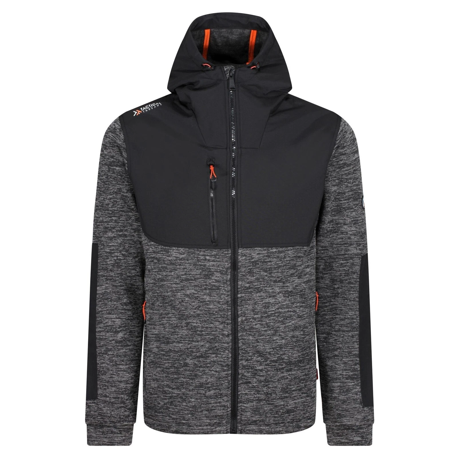 Regatta Tactical Heist ash marl/black men's hooded softshell jacket #TRF624
Opens in a new window or