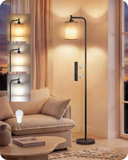 Dimmable Floor Lamp for Living Room with Remote and Foot Switch, Modern Standing