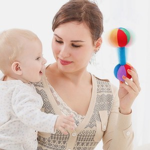 2 Pcs Baby Hands Dumbbell Toy Infant Grasping Newborn Toys Soothing