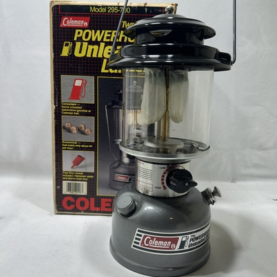 #ad Coleman 2 Mantle Powerhouse Dual Fuel Lantern Model 295 700 NEW in Box 1991 $95.20
