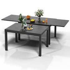 Balkontisch Ausziehtisch 6-8 Personen 130-260X80 rostfrei Gartentisch Aluminium