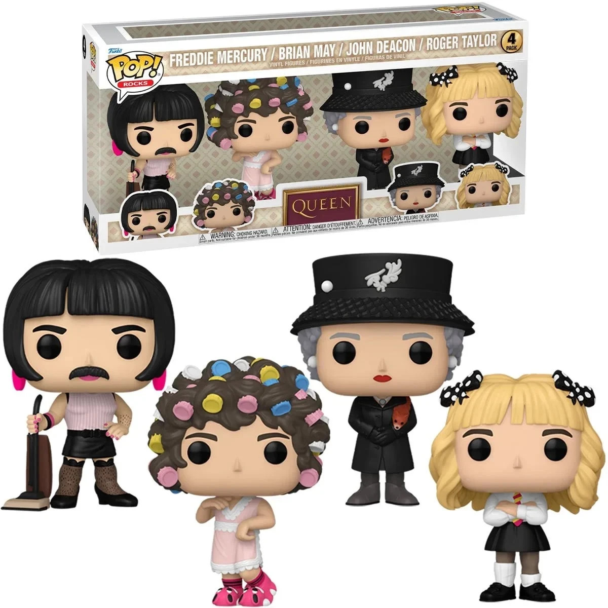 Queen I Want to Break Free Funko Pop Rocks 4 pack (Brand New
