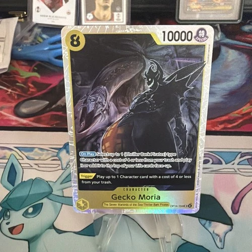 Gecko Moria - OP14-104 SR Foil - THE AZURE SEA'S SEVEN One Piece TCG - ENGLISH