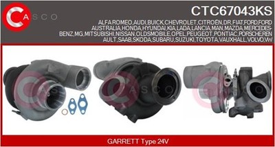 CASCO Lader Aufladung KAYOTAWA CTC67043KS 24V für VW PASSAT B5 3B2 Variant 3B5 3