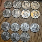 1977 D and 1978 D Kennedy Half Dollars Lot Of 15