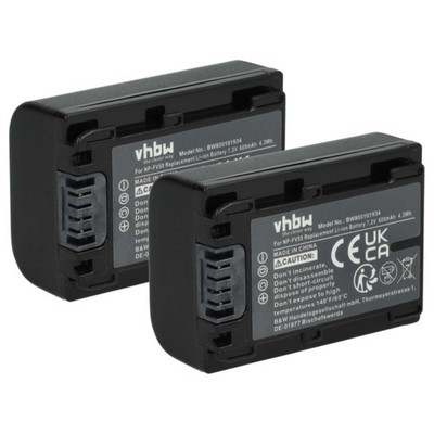 2x Akku für Sony PXW-X70 PXW-Z90V NEX-VG20EH 600mAh 7,2V