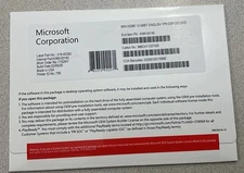 Windows Win 10 HOME 64 bit installation DVD w/ Genuine License Product Key New