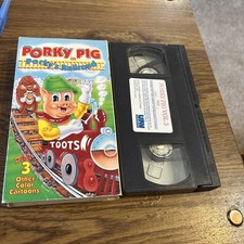Porky Pig - Porky's Railroad VHS 1991 - Plus 3 Other Color Cartoons