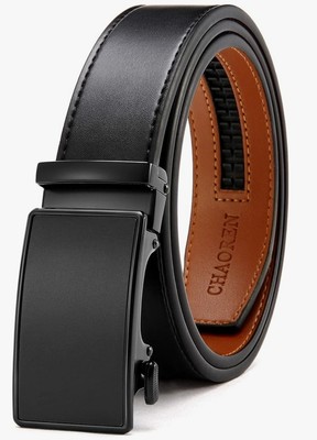 Mens Belt Leather Ratchet Belt-Customizable Fit, Effortless Style (35mm)32''to38''