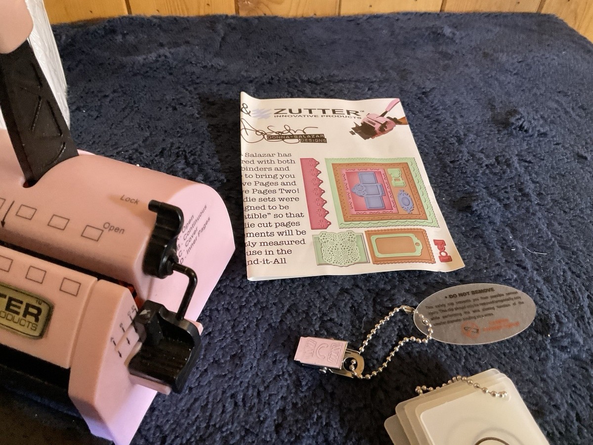 Zutter Bind It All bookbinding machine with 10 binding wire kits