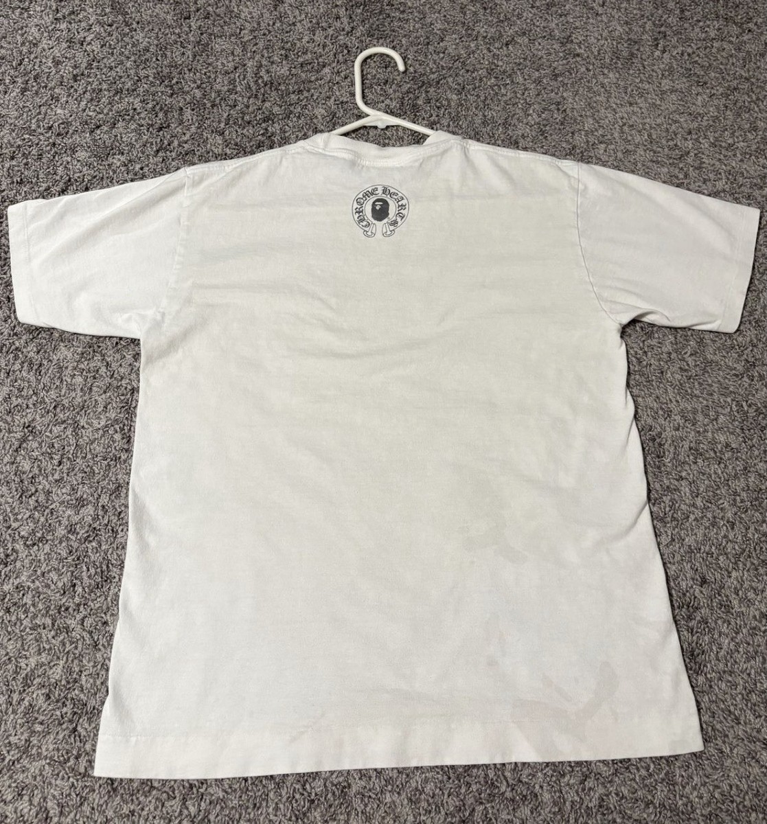 rare super cool japanese bape x chrome hearts tee | eBay
