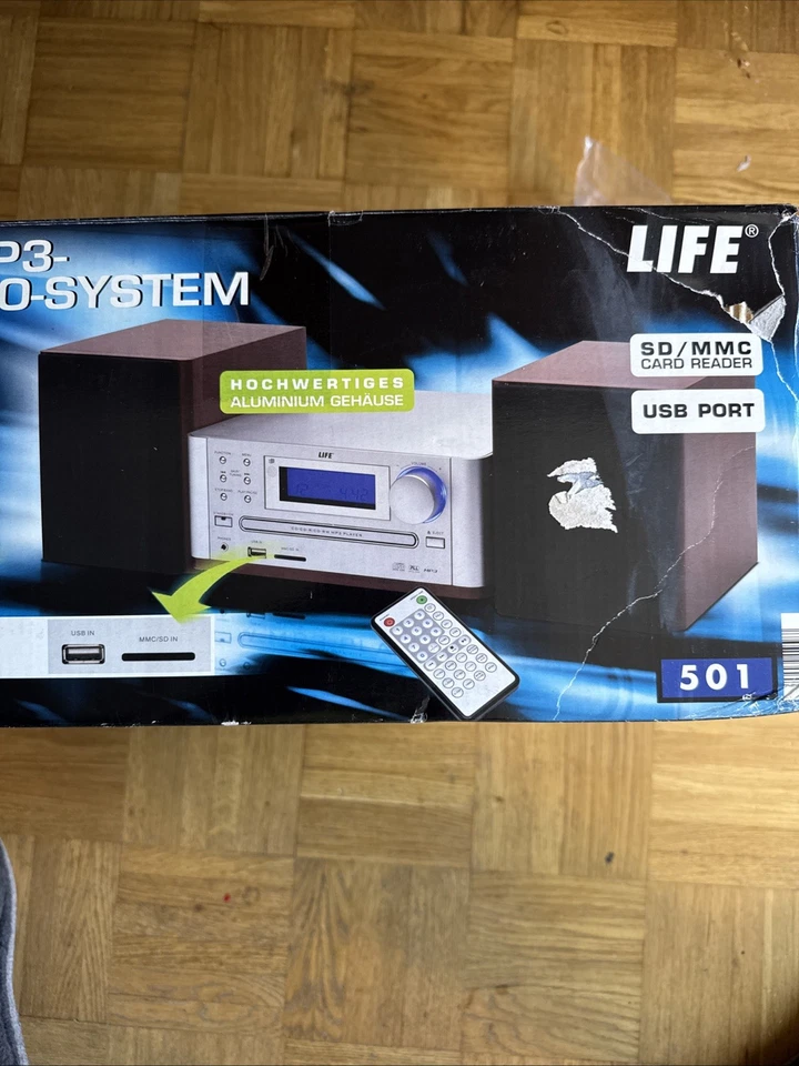 LIFE Micro-Audio-System L81428 mit CD/MP3, Fernbedienung, Boxen - Bild 4 von 4