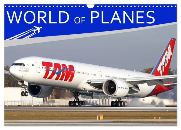 World Of Planes (Wall Calendar 2026 DIN A3 Landscape), Calvendo 12 Month Wall...-image