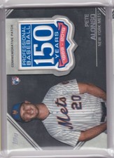 2019 Topps Update #AMP-PA Pete Alonso 150th Anniversary Manufactured Patch