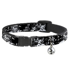 Cat Collar Breakaway with Bell Batman THE DARK KNIGHT and Joker Smiling Sketch C