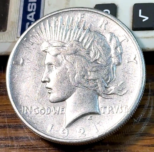 1921 Peace Dollar White XF Details @ Greysheet Bid CHRC