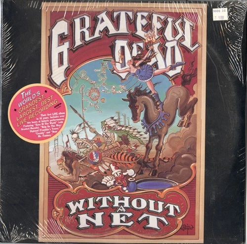Original Sealed Grateful Dead Without A Net Promo/Hype Sticker  Lp On Arista