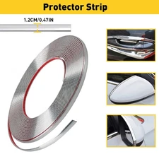 Chrome Molding Trim Strip Window Door Bumper Embellish Protect 5M*(0.6cm-2.5)cm